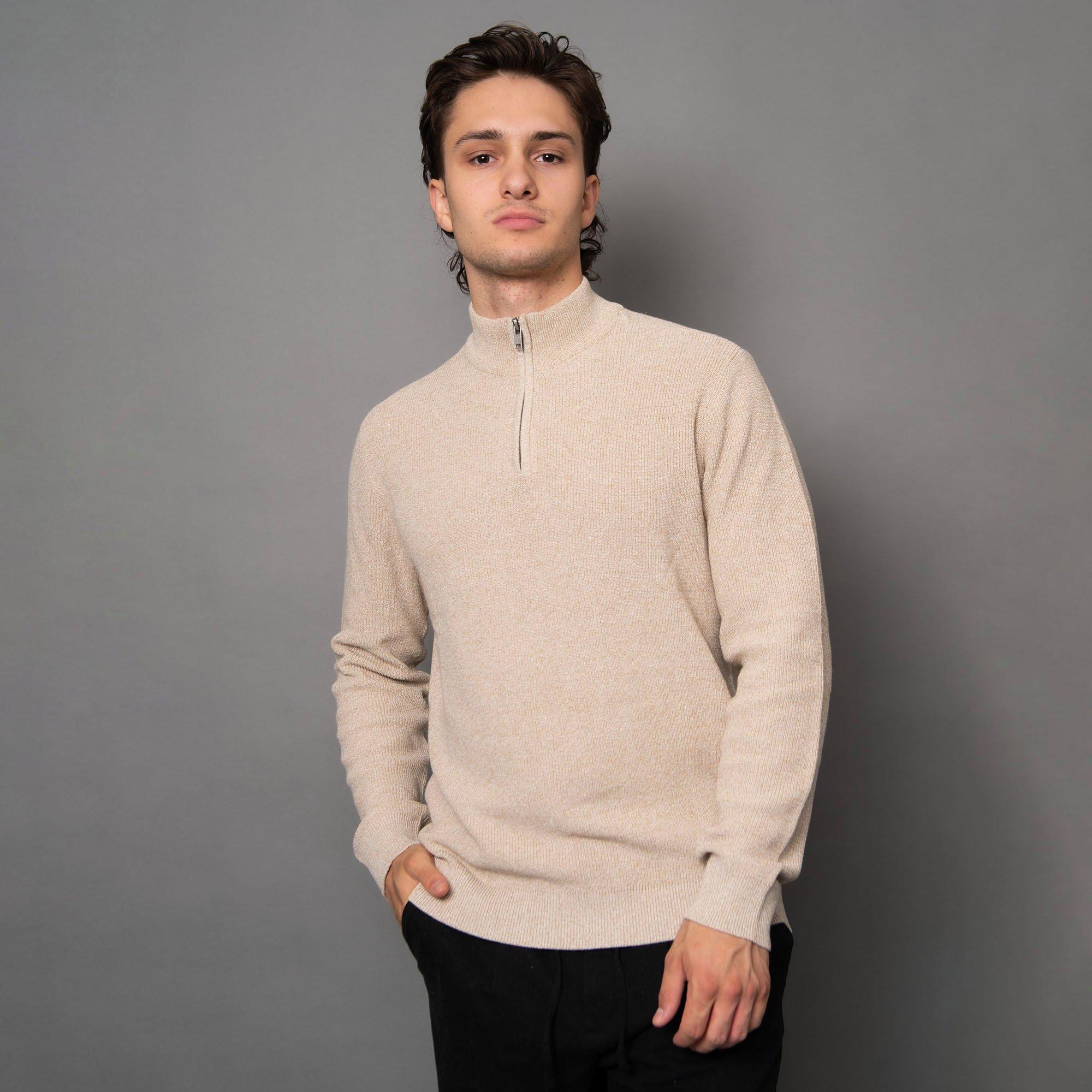 Men's Mock Neck Half-Zip Sweater | Oak & Ivy | Sporting Life Online