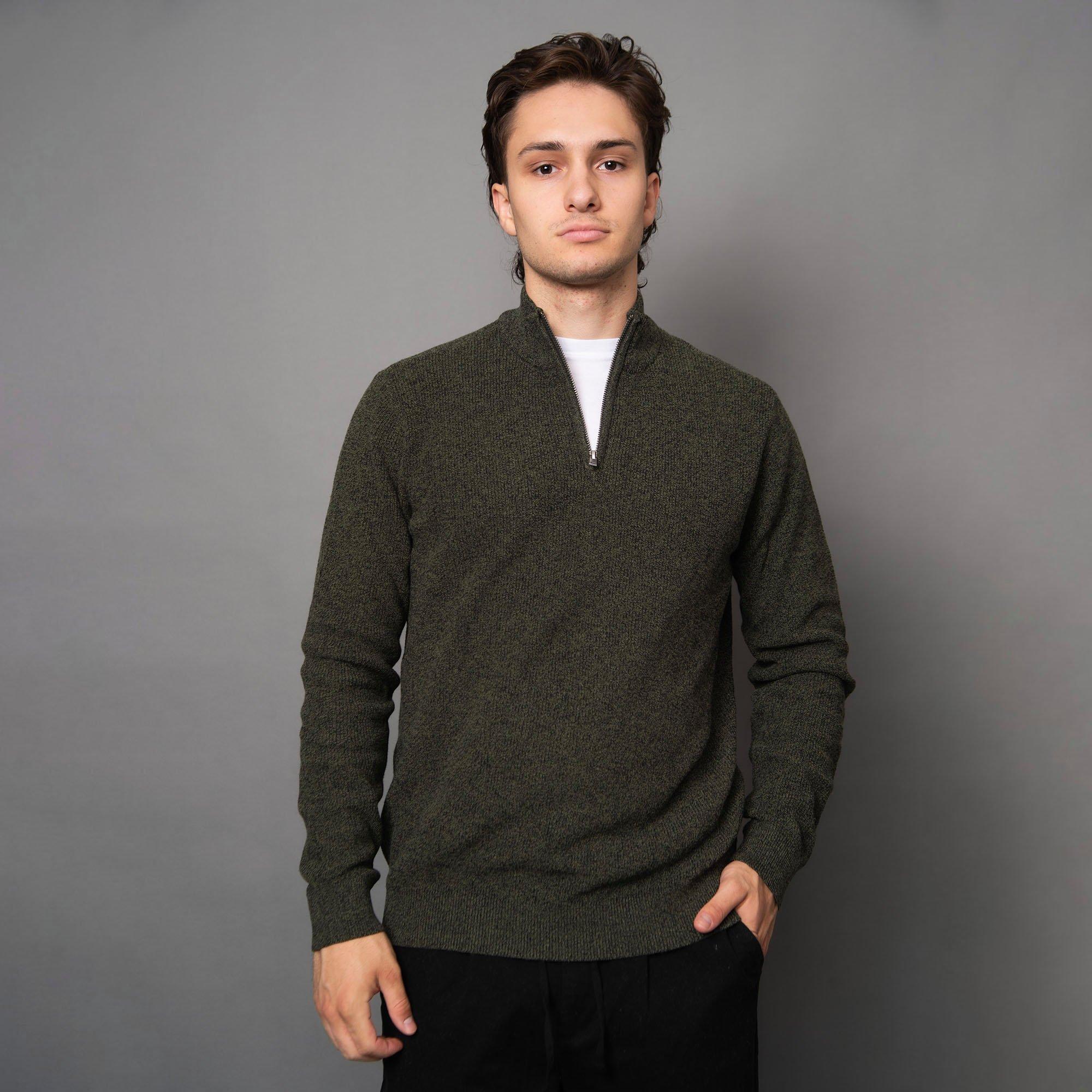 Men's Mock Neck Half-Zip Sweater | Oak & Ivy | Sporting Life Online
