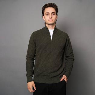 Oak & Ivy Men's Mock Neck Half-Zip Sweater