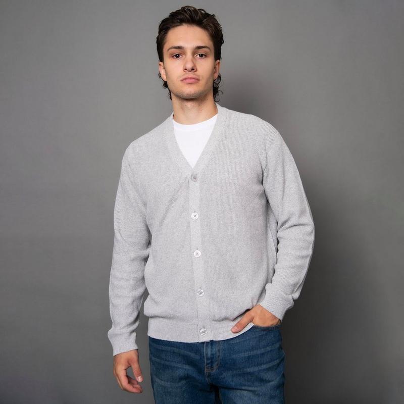 Oak & Ivy Cardigan en tricot &agrave; col en V pour hommes