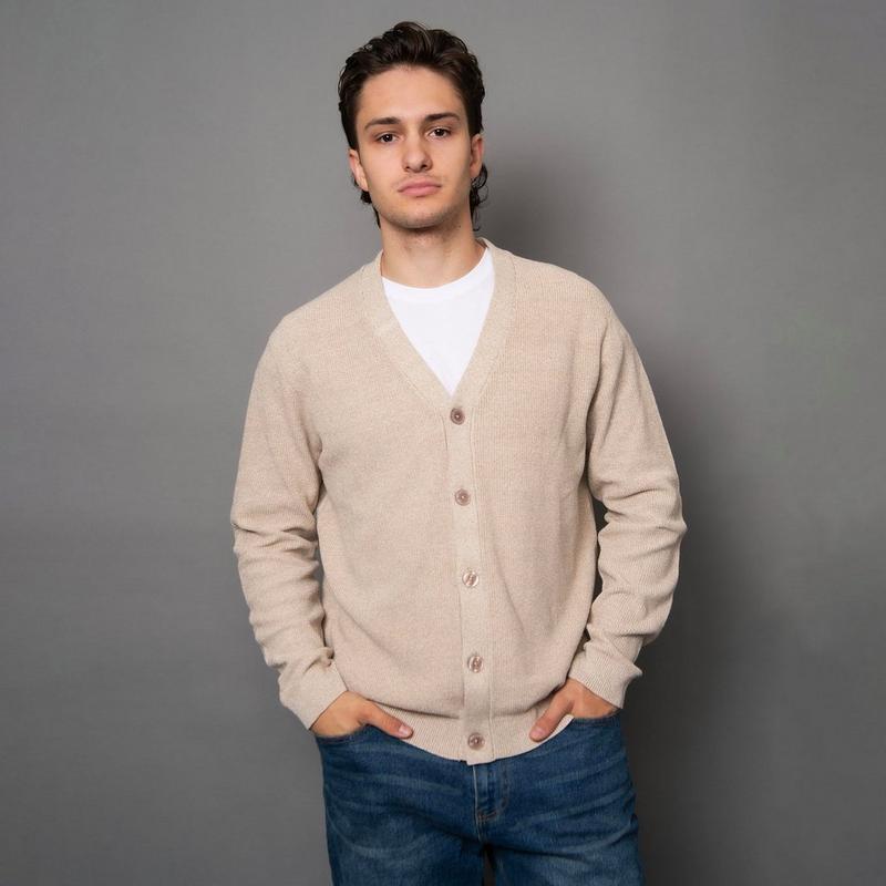 Oak & Ivy Cardigan en tricot &agrave; col en V pour hommes