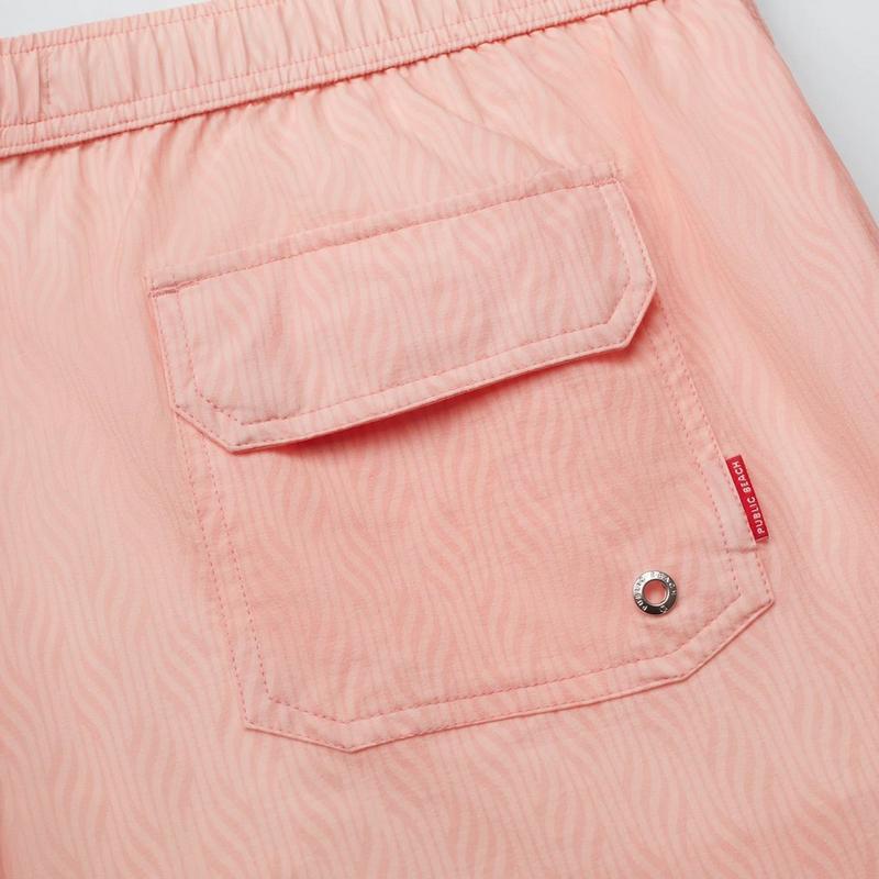Public Beach Men's Wave Whisper Keep It Tight 6.5" Classic Swim Trunk