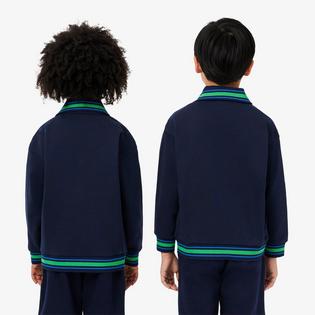 Lacoste Juniors' [8-16] Button-Down Fleece Bomber Sweatshirt
