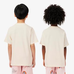 Lacoste Kids' [4-8] Rainbow Printed Cotton T-Shirt