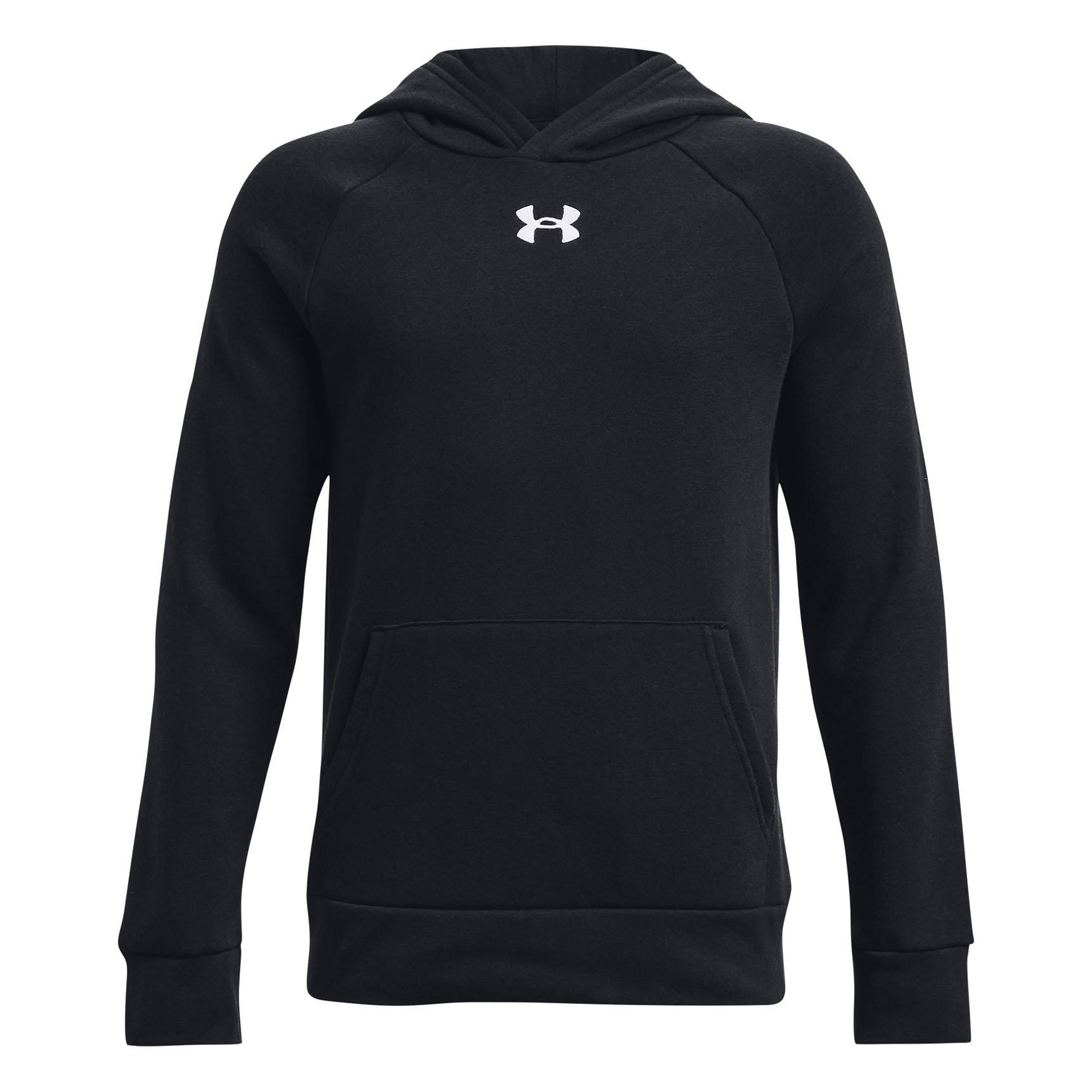 Under Armour | Junior's Boy's Rival Fleece Hoodie, Black, Size XL