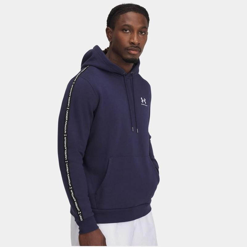 Under Armour Chandail &agrave; capuche en molleton Icon Taping pour hommes