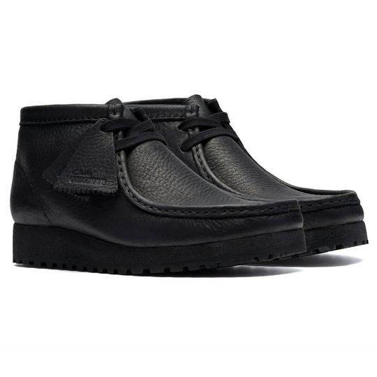 Clarks Waliabee ブラックレザー 8.5 Big Kids Clarks Original Wallabee Boot (Black Leather 靴