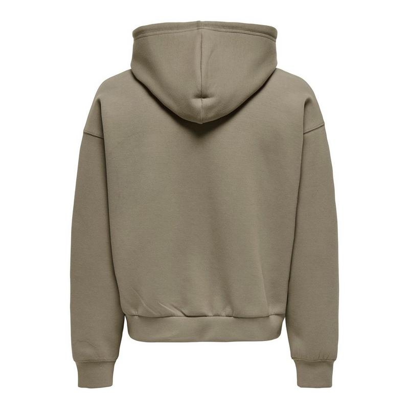 Only & Sons Chandail &agrave; capuchon et &agrave; glissi&egrave;re Goyle Boxy pour hommes