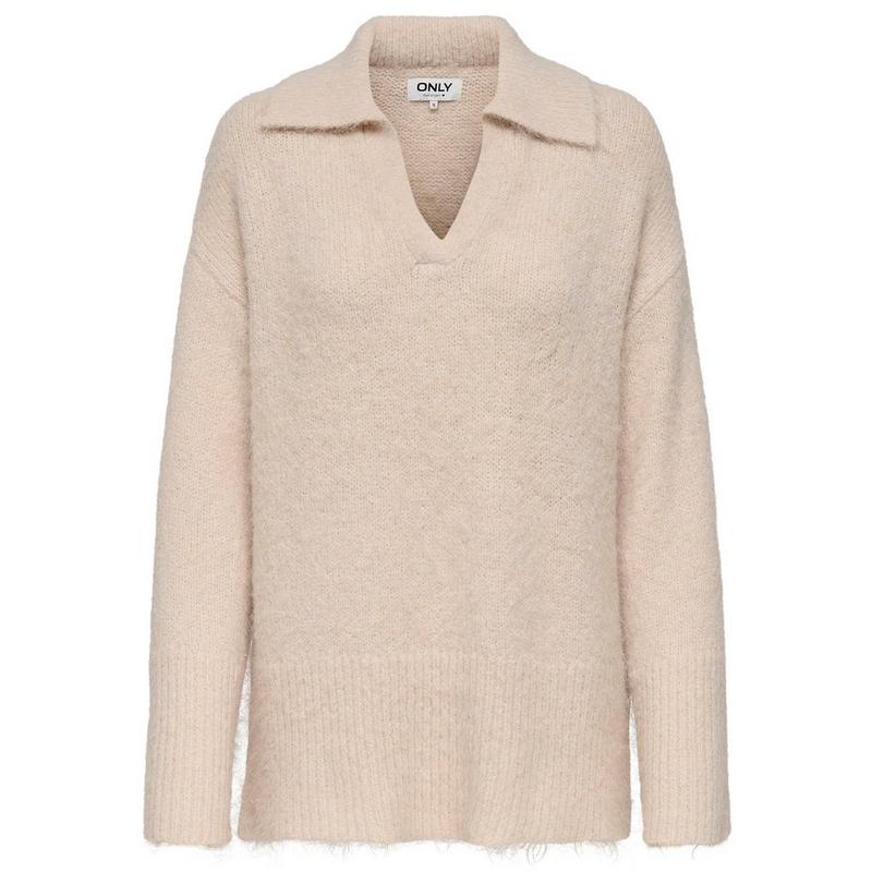 Only Chandail polo en tricot Maggie pour femmes