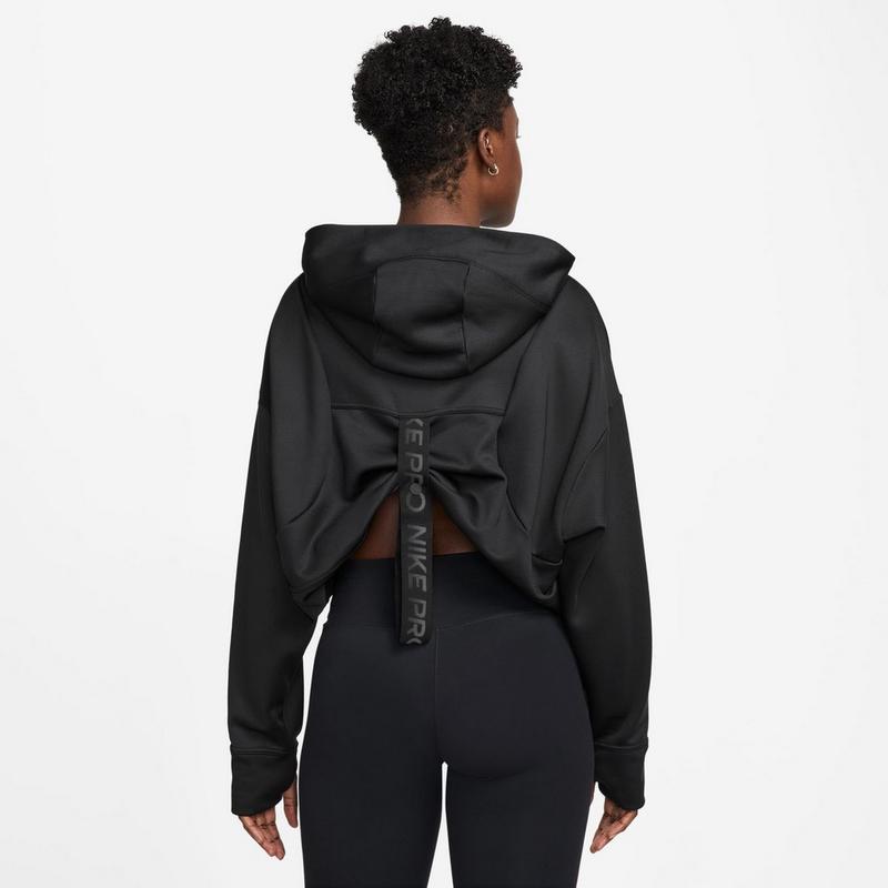 Nike Chandail &agrave; capuchon en molleton Pro Therma-FIT pour femmes