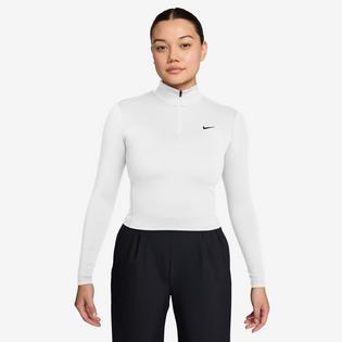 Nike Women's One Fitted Dri-FIT 1/4-Zip Midlayer Top