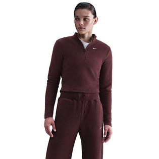Nike Women's Sportswear Phoenix Plush Slim Cozy Fleece 1/2-Zip Top