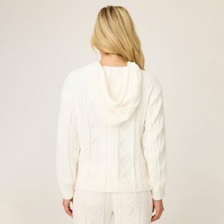 PJ Salvage Women's Chenille Cable Knit Hoodie