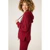 Chandail   capuchon Chenille en tricot torsad  pour femmes