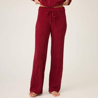 PJ Salvage Women's Chenille Cable Knit Pant