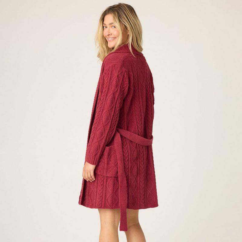 PJ Salvage Peignoir en tricot chenill&eacute; pour femmes