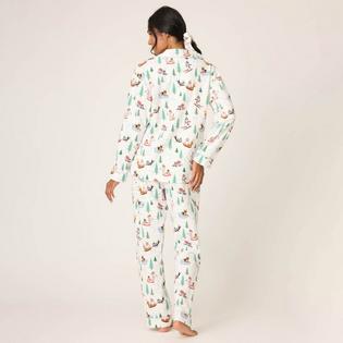 PJ Salvage Women's Sleigh All Day Three-Piece Flannel Pajama Set