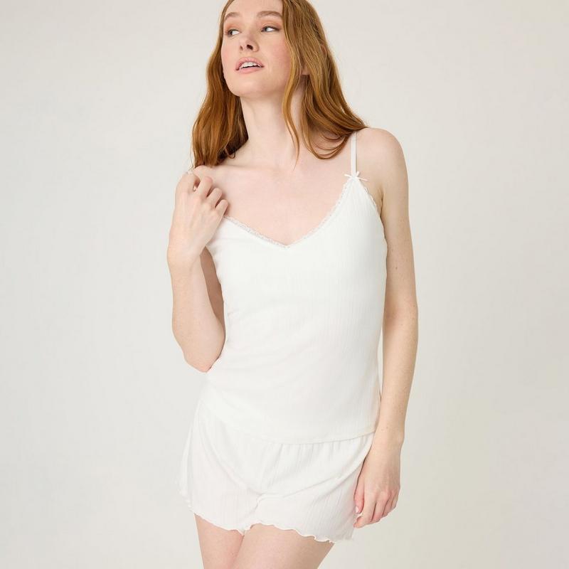 PJ Salvage Women's Pointelle Essentials Cami