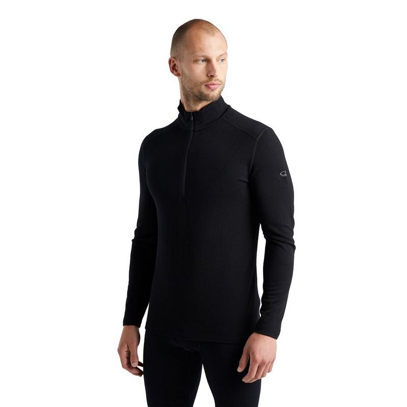 Icebreaker Haut thermique &agrave; manches longues et demi-glissi&egrave;re Merino 260 Tech pour hommes