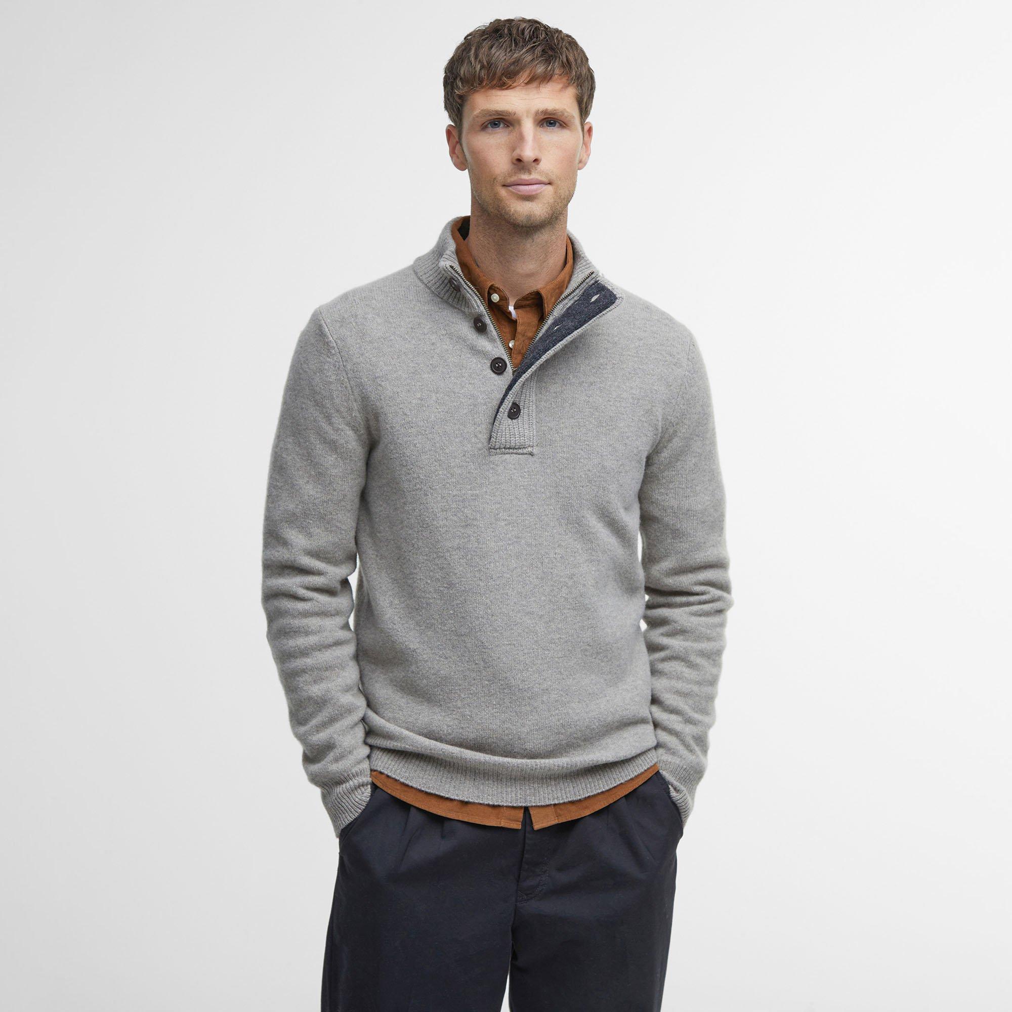 Men's Essential Patch Half-Zip Sweater | Barbour | Sporting Life