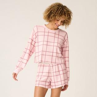 PJ Salvage Women's Boyfriend Boxer Short Two-Piece Pajama Set