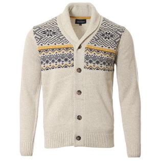 Rumors Men's Jacquard Pattern Cardigan Sweater