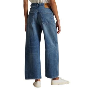 Polo Ralph Lauren Jean court &agrave; jambe large et taille haute pour femmes