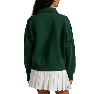 Polo Ralph Lauren Chandail Logo Fleece &agrave; glissi&egrave;re 1/4 pour femmes