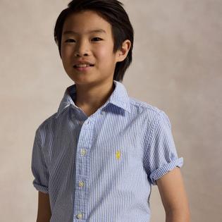 Polo Ralph Lauren Junior Boys' [8-20] Striped Seersucker Short Sleeve Shirt