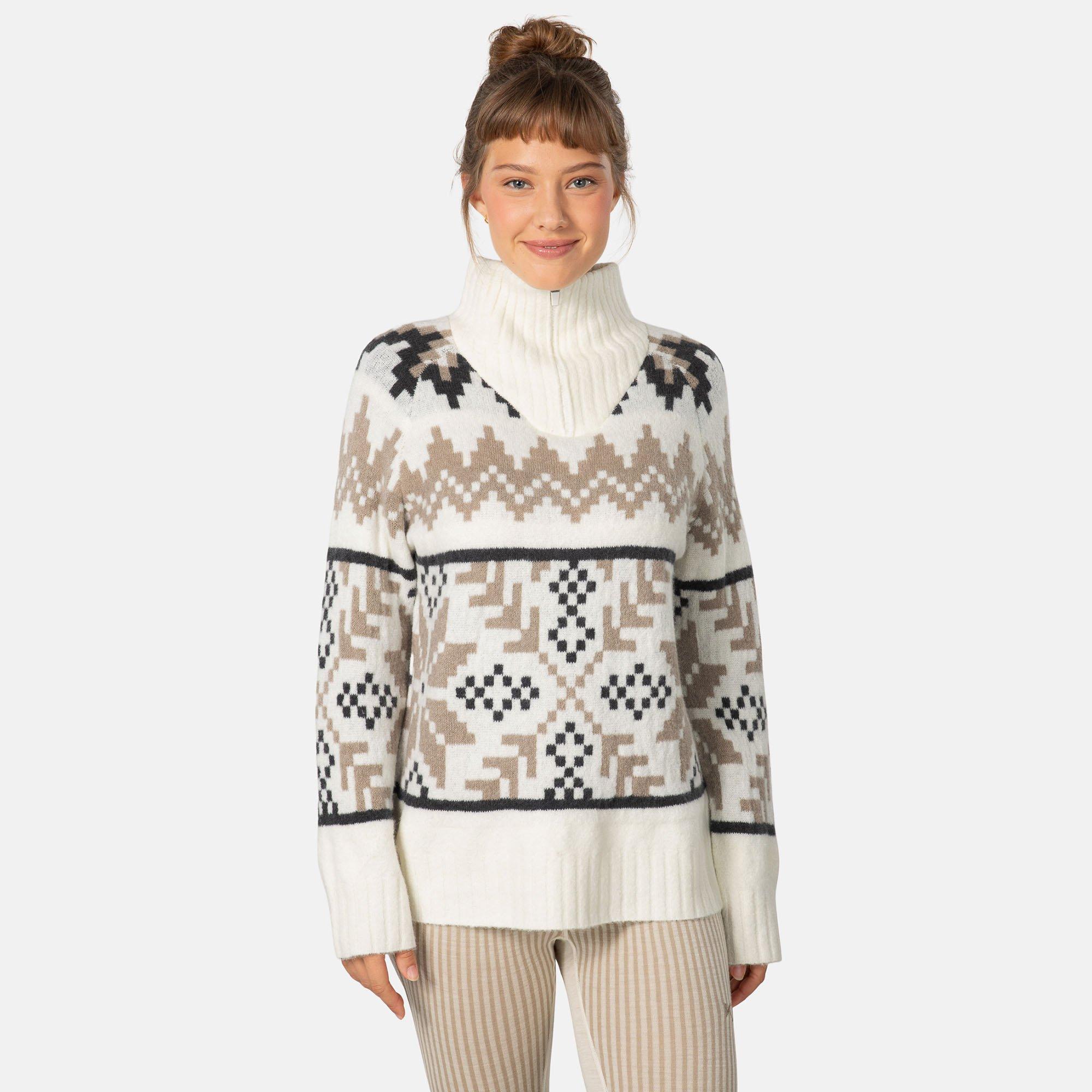 Kari Traa | Women's Amelia Knit Sweater, White, Size XL