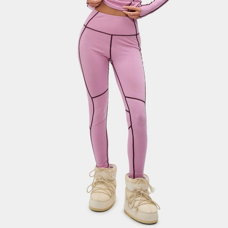 Halfdays Legging mi-&eacute;pais Hallie en laine de m&eacute;rinos pour femmes