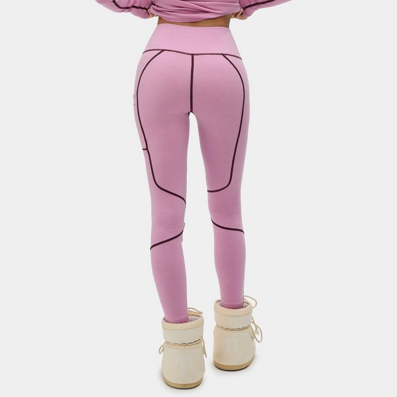 Halfdays Legging mi-&eacute;pais Hallie en laine de m&eacute;rinos pour femmes
