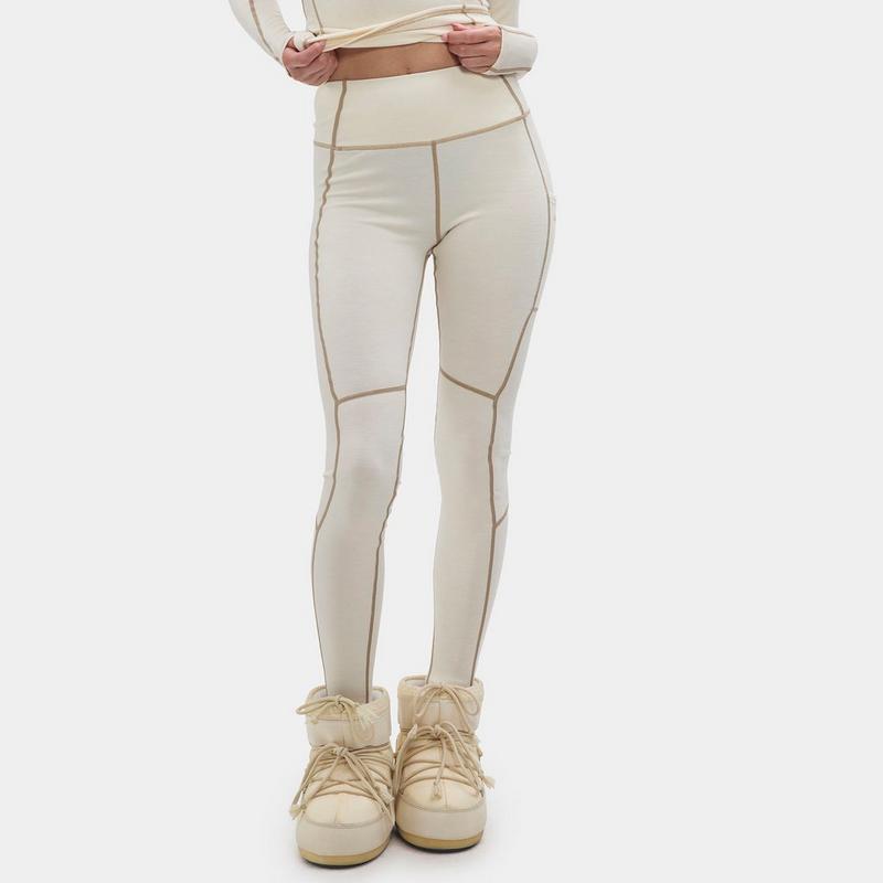 Halfdays Legging mi-&eacute;pais Hallie en laine de m&eacute;rinos pour femmes