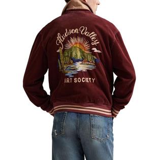 Polo Ralph Lauren Veste de surv&ecirc;tement imprim&eacute;e en velours c&ocirc;tel&eacute; pour hommes