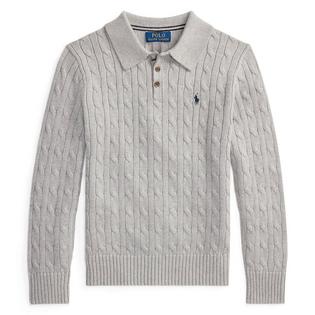 Polo Ralph Lauren Junior Boys' [8-20] Cable Knit Cotton Polo Sweater