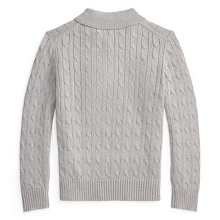 Polo Ralph Lauren Chandail polo en tricot de coton torsad&eacute; pour gar&ccedil;ons juniors [8-20]