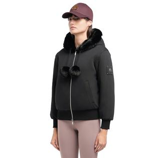 Moose Knuckles Women's Mealy Reversible Bunny Hoodie Jacket