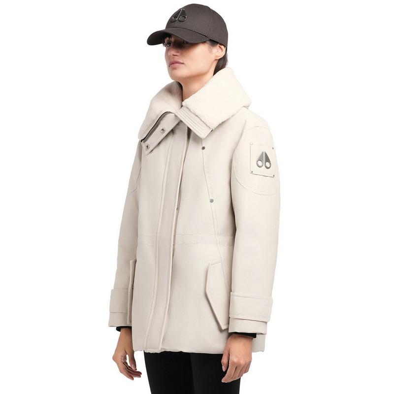 Moose Knuckles Manteau en fourrure de mouton Original Aurora pour femmes