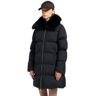 Moose Knuckles Manteau long bouffant avec col en rason Belle Dune pour femmes