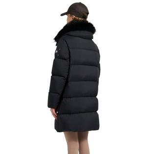 Moose Knuckles Manteau long bouffant avec col en rason Belle Dune pour femmes