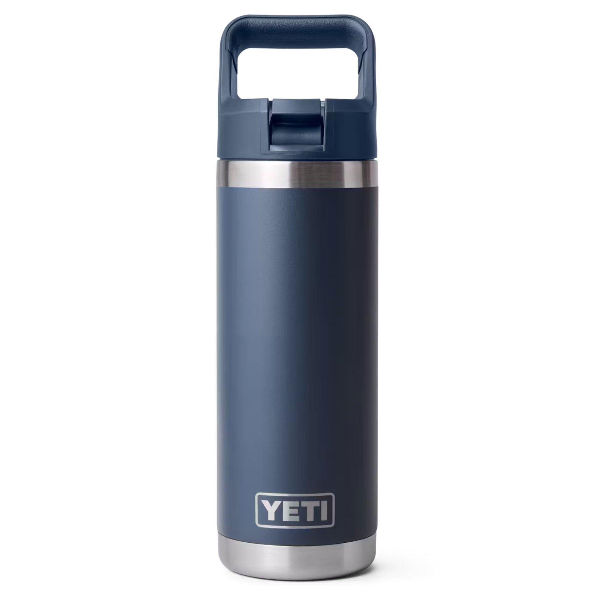 YETI | Rambler Water Bottle with Straw Cap, Navy, Size 18 oz