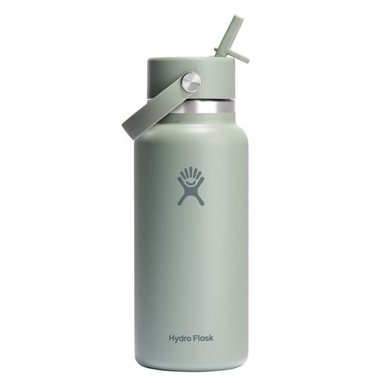Wide Mouth Insulated Bottle with Flex Straw Cap (32 oz) | Sporting