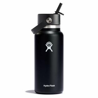 Hydro Flask Bouteille isolée à goulot large avec bouchon Flex et paille (32 oz)