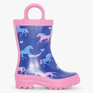 Hatley Kids' [6-13] Hearts & Horses Rain Boot