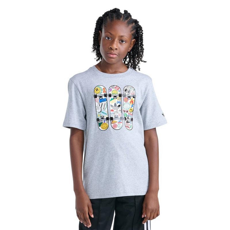adidas Originals Juniors' [8-16] Sticker Board T-Shirt