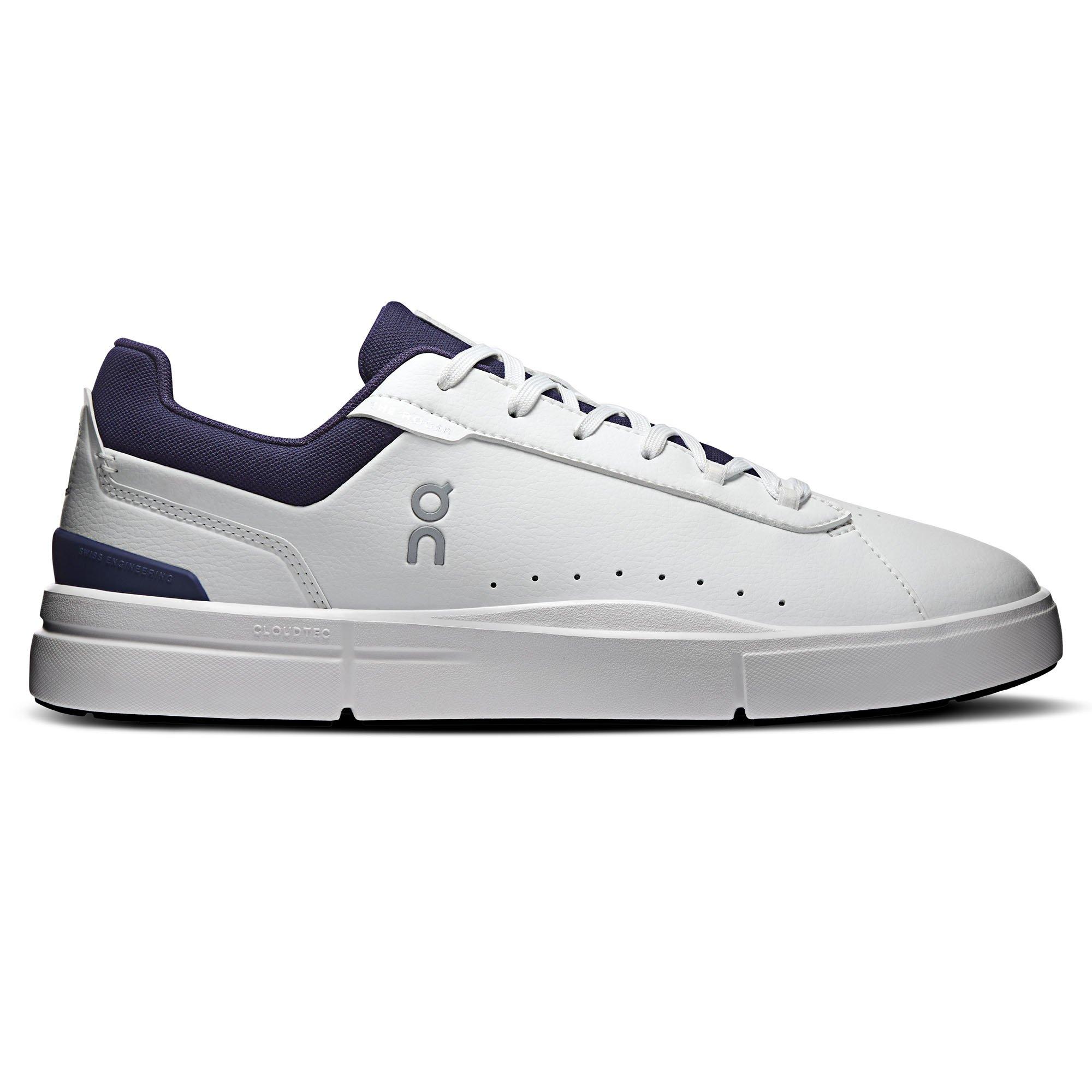 On | Men's The Roger Advantage Shoes, White Midnight, Size 13