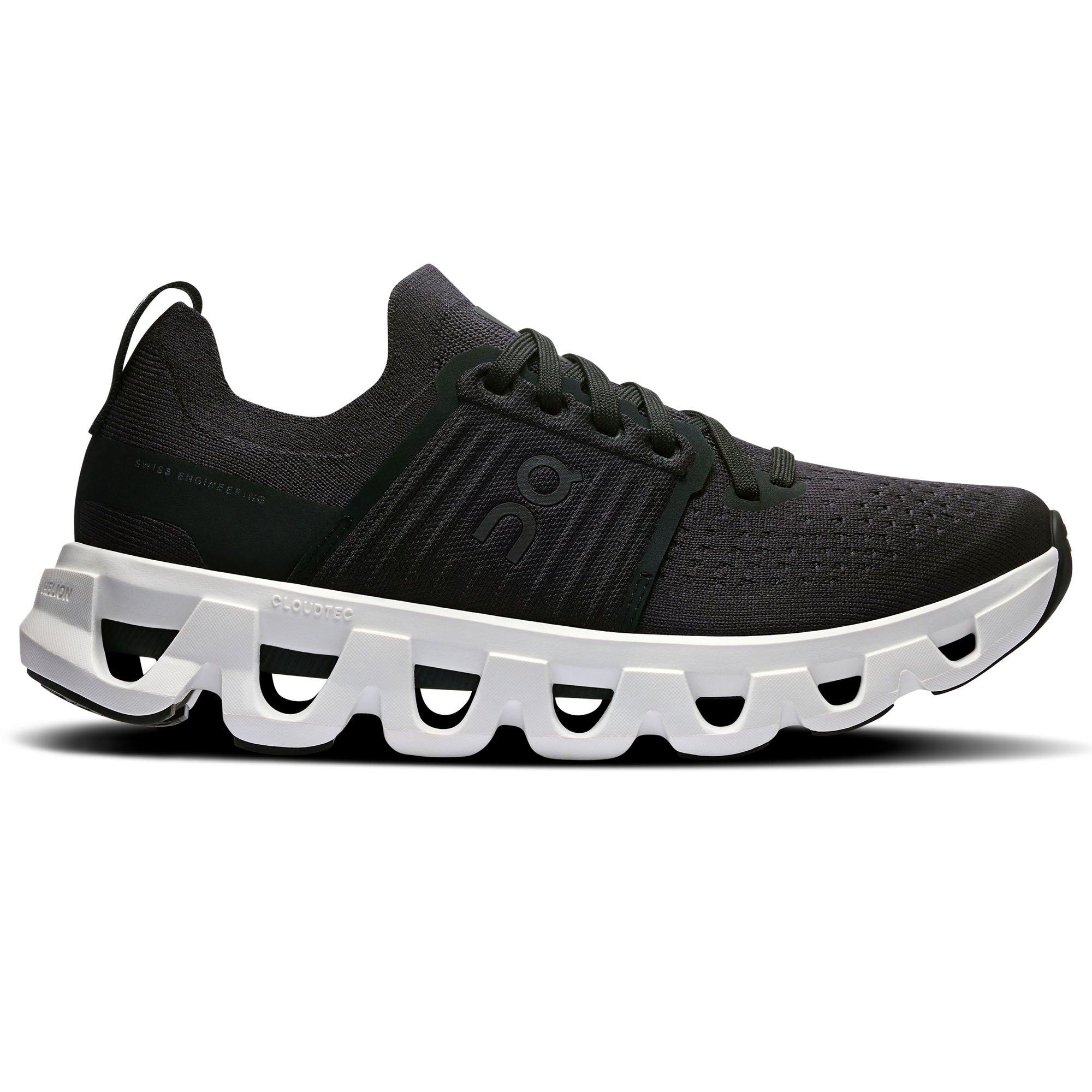 On | Women's Cloudswift 4 Running Shoes, Black White, Size 8