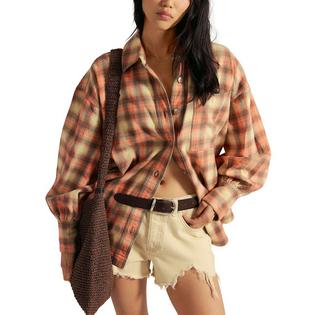 Free People Chemise &agrave; carreaux Ashley pour femmes