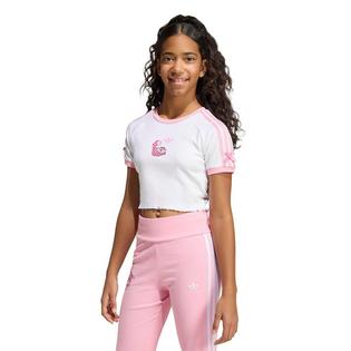 adidas Originals T-shirt court ajust&eacute; Disney pour filles juniors [8-16]