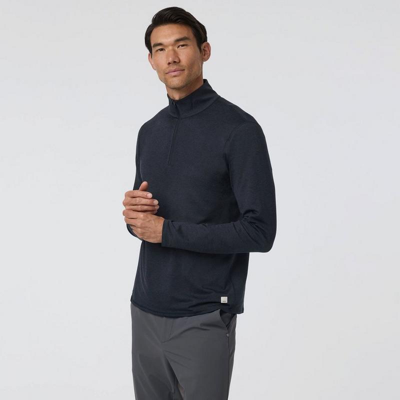 Vuori Men's Ponto Half-Zip Mock Neck Top